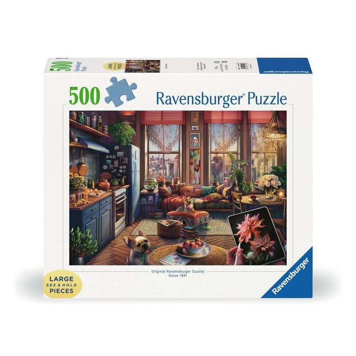 Ravensburger 500 pcs - Cozy Boho Studio (Large Piece Format)