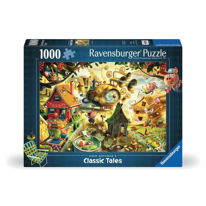 Ravensburger 1000 pcs - Classic Tales: Look Out Little Pigs!