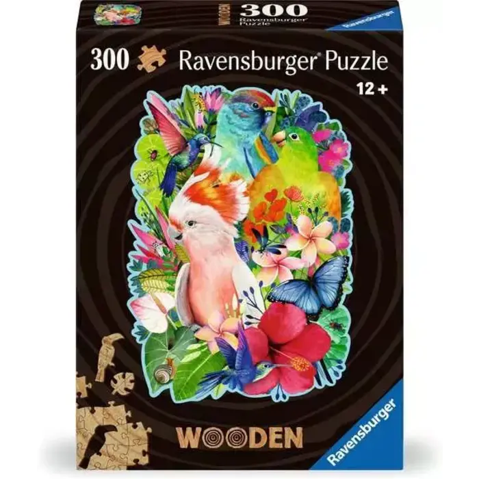 Ravensburger 300 pcs - Wooden: Beautiful Birds