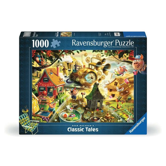 Ravensburger 1000 pcs - Classic Tales: Look Out Little Pigs!