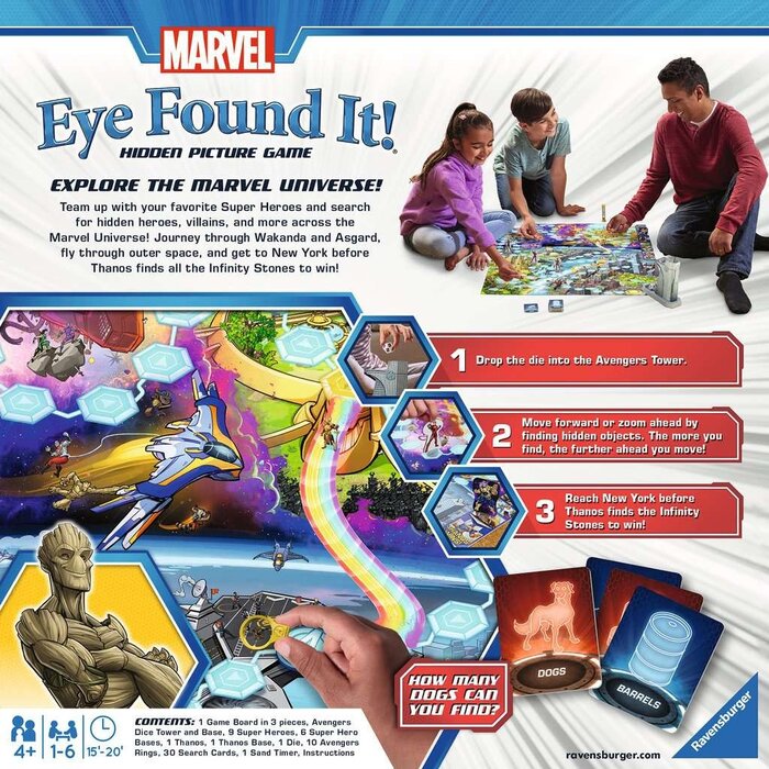 Ravensburger Marvel Eye Found It: Hidden Picture Board Game