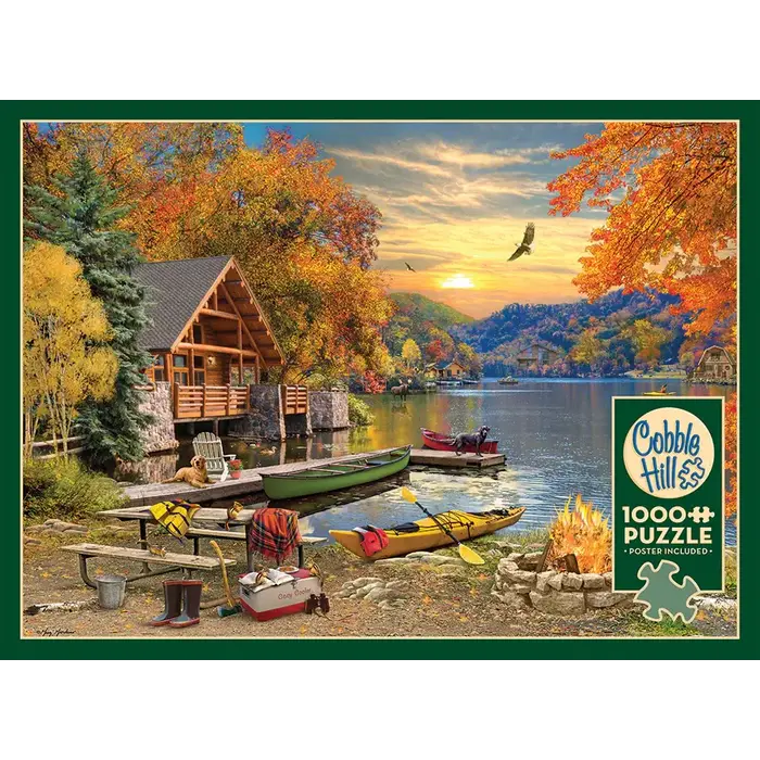 Cobble Hill Puzzles 1000 pcs - Lakeside Retreat
