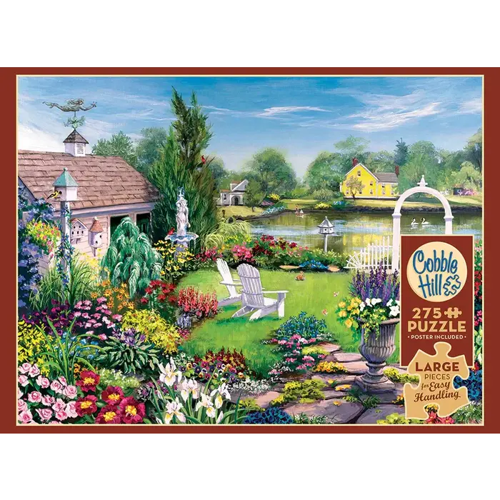 Cobble Hill Puzzles 275 pcs - By the Pond (Easy Handling)