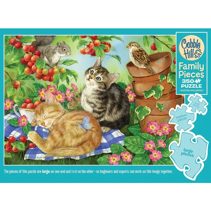 Cobble Hill Puzzles 350 pcs - Under the Cherry Tree (Family Puzzle)