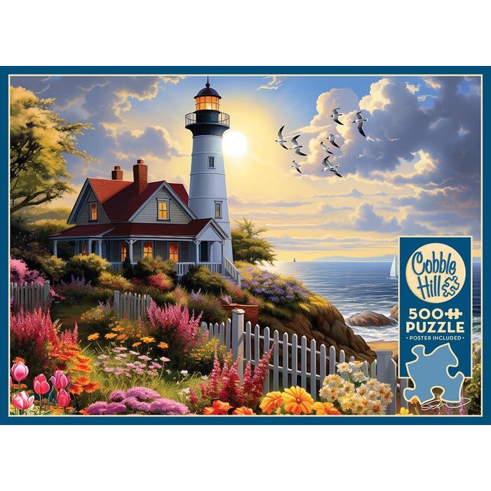 Cobble Hill Puzzles 500 pcs - To the Lighthouse (AI Assistance)