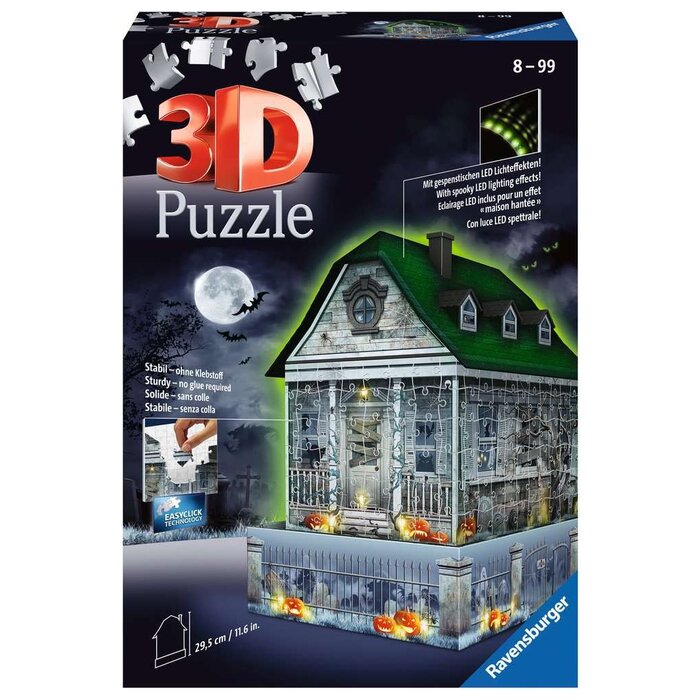 Ravensburger 216 pcs - 3D Haunted House: Night Edition