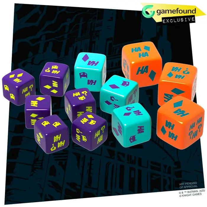 Knight Games Batman: Escape from Arkham Asylum - Joker's Dice Set