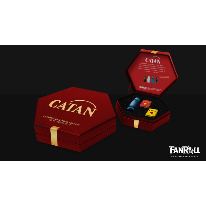 Fanroll Catan Premium Stone Robber & Metal Dice Set