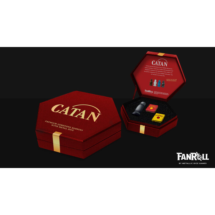 Fanroll Catan Premium Stone Robber & Metal Dice Set