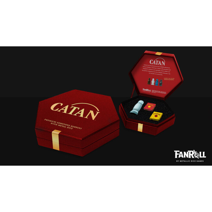 Fanroll Catan Premium Stone Robber & Metal Dice Set