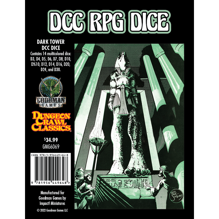 Goodman Games Dungeon Crawl Classics - RPG Dice Set - Dark Tower