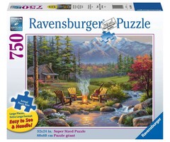 Ravensburger 750 pcs - Riverside Livingroom (Large Piece Format)