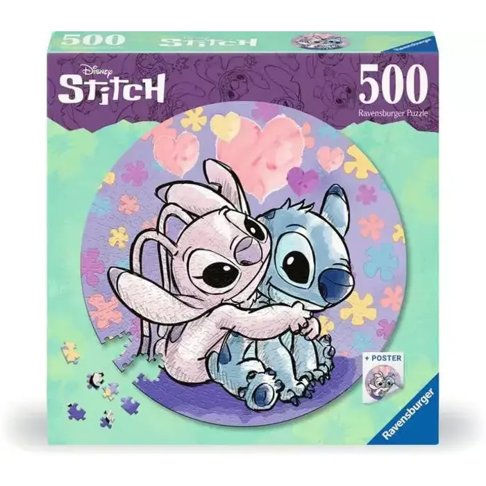 Ravensburger 500 pcs - Stitch Circular Puzzle