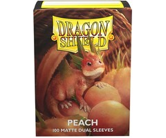 Arcane Tinmen Sleeves - 63x88mm - Dragon Shield - 100/pk - Dual Matte - Peach