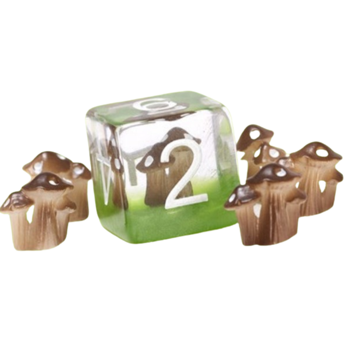 Sirius Dice 7-Piece RPG Dice Set: Interior Design (Mushrooms) -