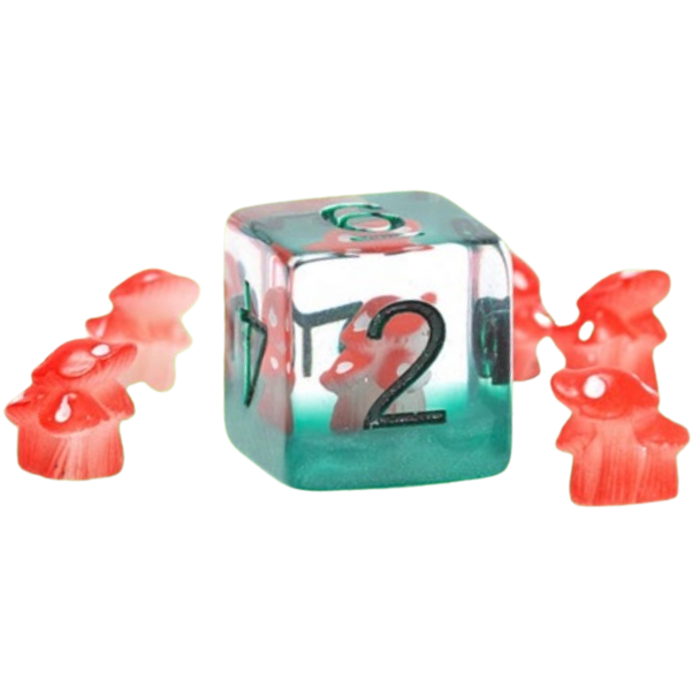 Sirius Dice 7-Piece RPG Dice Set: Interior Design (Mushrooms) -