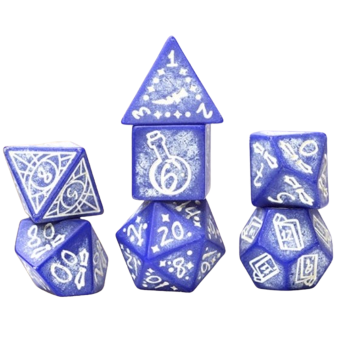 Sirius Dice 7-Piece RPG Dice Set: Illusory Stone -