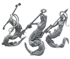 Para Bellum Wargames Conquest: Sorcerer Kings - Steelheart Djinn Polearms