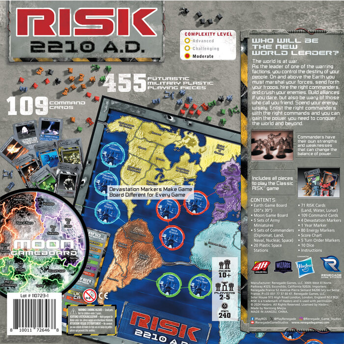 Renegade Game Studios Risk 2210 A.D. (Renegade Edition)