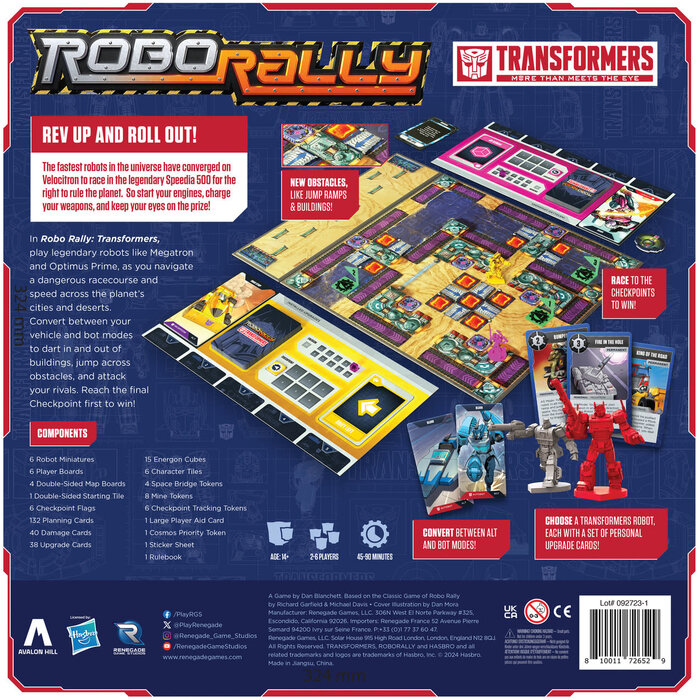 Renegade Game Studios Robo Rally: Transformers