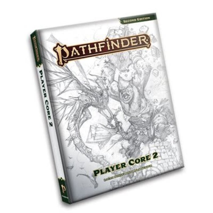 Paizo Publishing Pathfinder RPG 2E Remastered Player Core 2 Sketch Cover