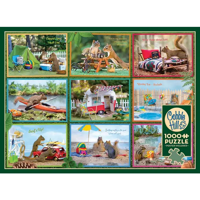 Cobble Hill Puzzles 1000 pcs - Squirrels on Vacation