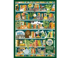 Cobble Hill Puzzles 1000 pcs - The Purrfect Bookshelf