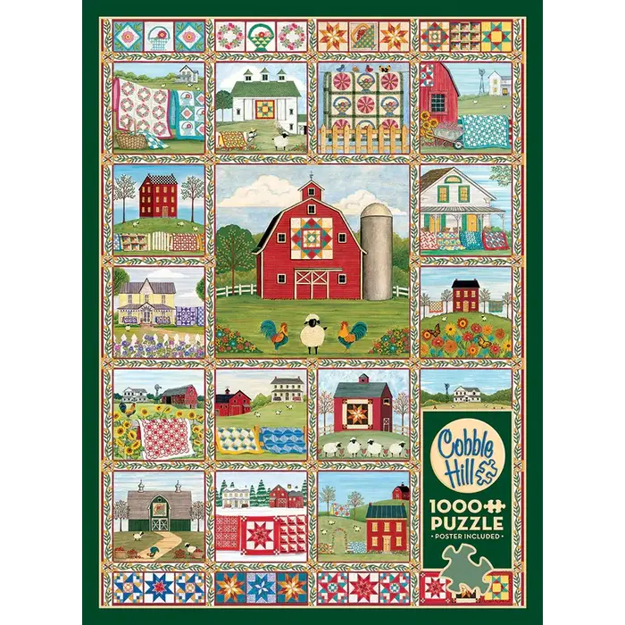 Cobble Hill Puzzles 1000 pcs - Quilt Country