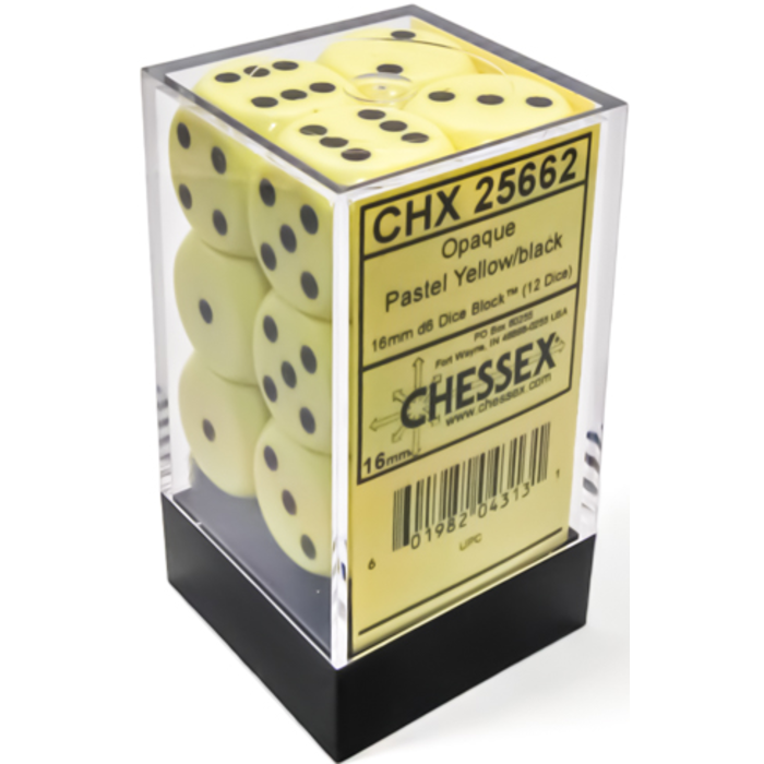 Chessex 12d6 Dice Block (16mm): Pastel -