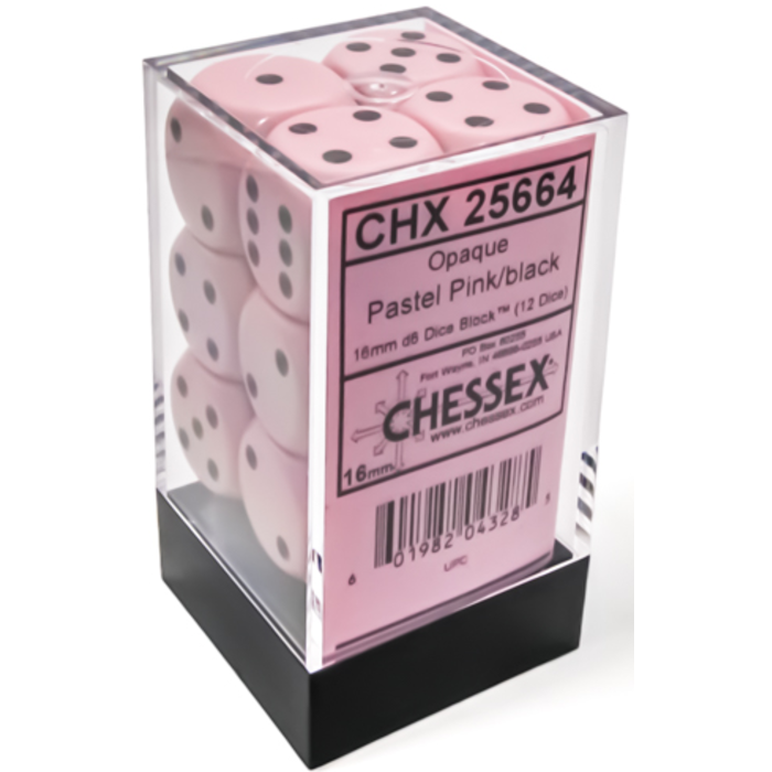 Chessex 12d6 Dice Block (16mm): Pastel -
