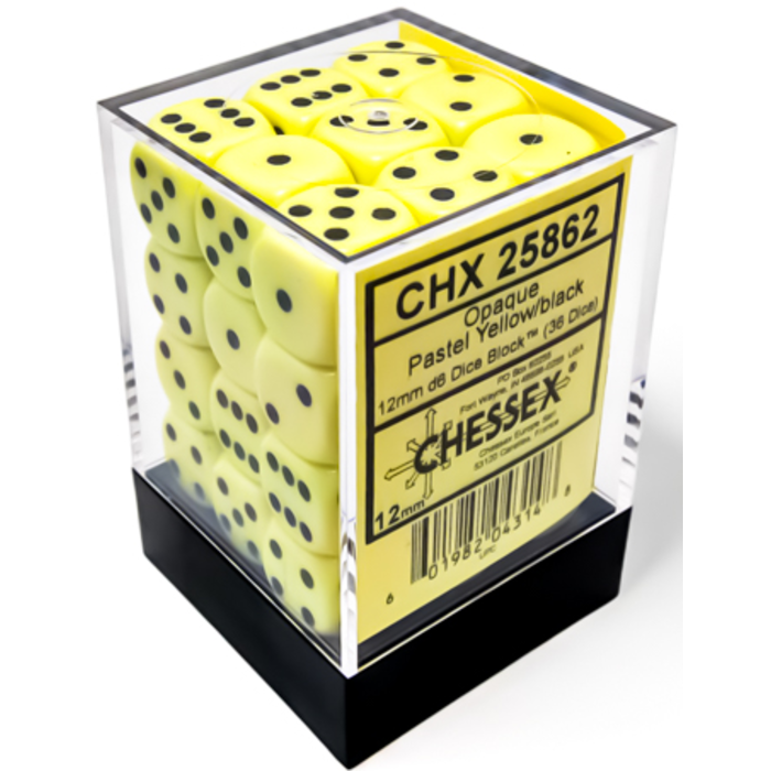 Chessex 36d6 Dice Block (12mm): Pastel -