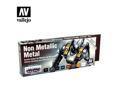 Vallejo Non-Metallic Metal 8 Piece Paint Set