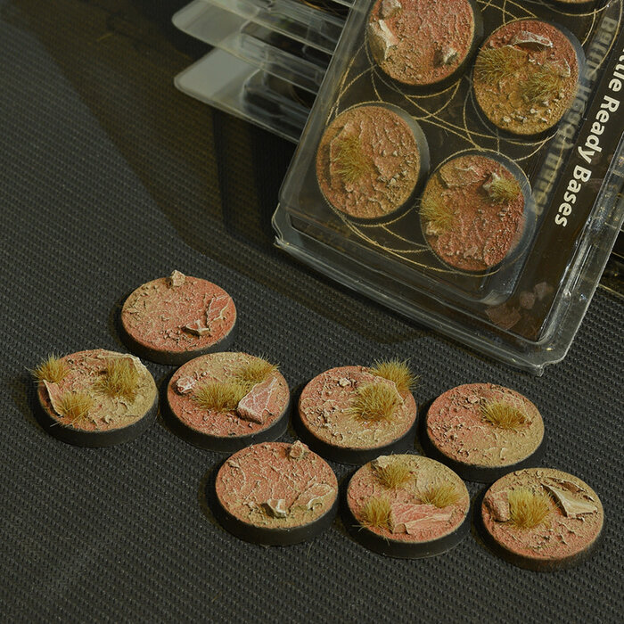 Gamers Grass Gamers Grass Battle Ready Bases - Badlands 32mm