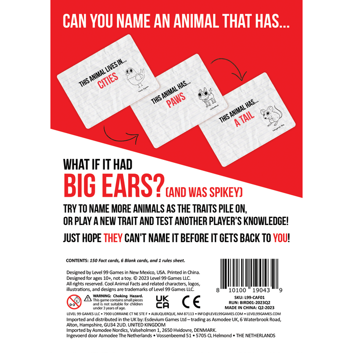 Level 99 Games Cool Animal Facts