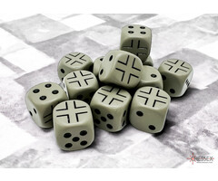 Chessex 12d6 Dice Block (16mm): WWll -
