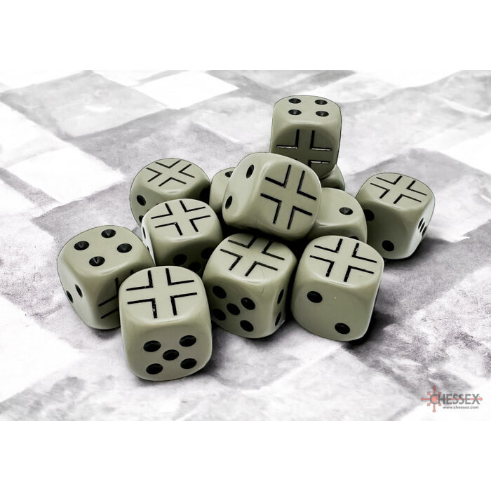 Chessex 12d6 Dice Block (16mm): WWll -