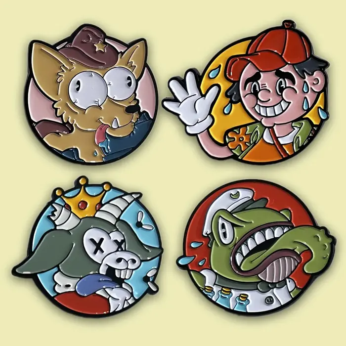 Panic Roll Townsfolk Tussle Pin Set