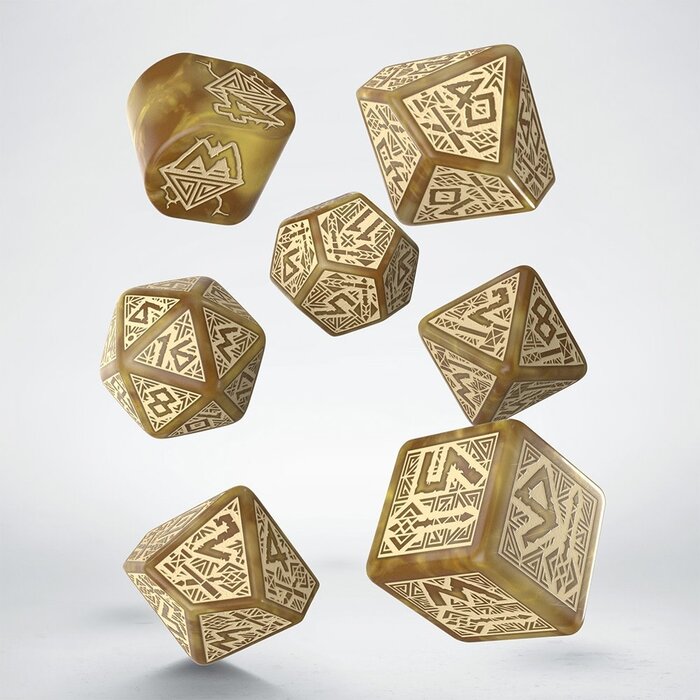 Q-Workshop 7 Piece Dwarven RPG Dice Set -