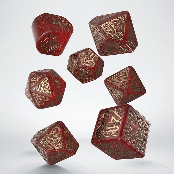 Q-Workshop 7 Piece Dwarven RPG Dice Set -