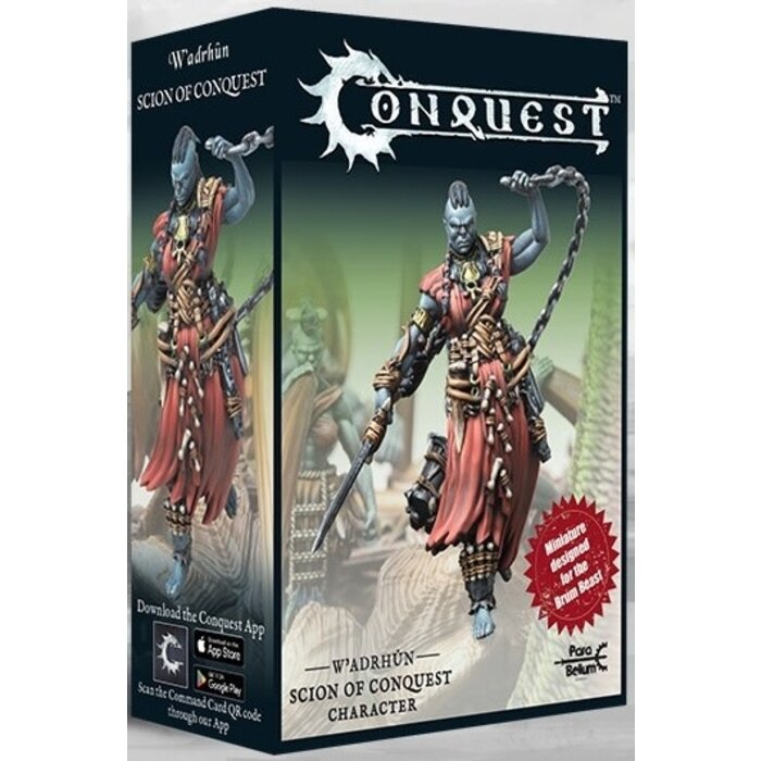 Para Bellum Wargames Conquest: W'adrhun - Scion of Conquest (Drum Beast Rider)