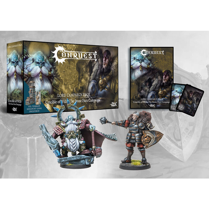 Para Bellum Wargames Conquest: Lore Campaign Pack - Crucible of Wills: The Stone Face Campaign
