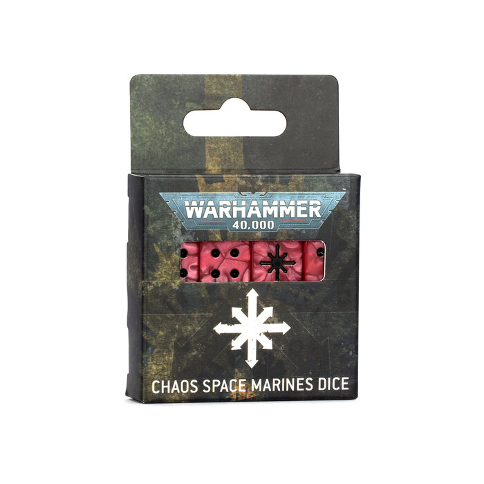 Games Workshop Warhammer 40K: Chaos Space Marines - Dice Set
