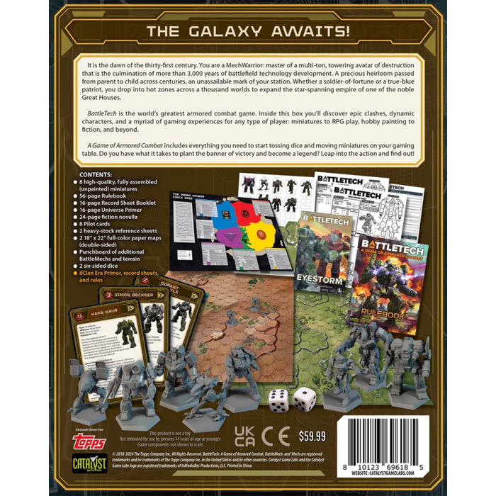Catalyst Games Battletech: A Game of Armored Combat - 40th Anniversary Edition