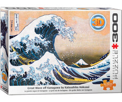 Eurographics 300 pcs - Great Wave of Kanagawa (3D Lenticular)