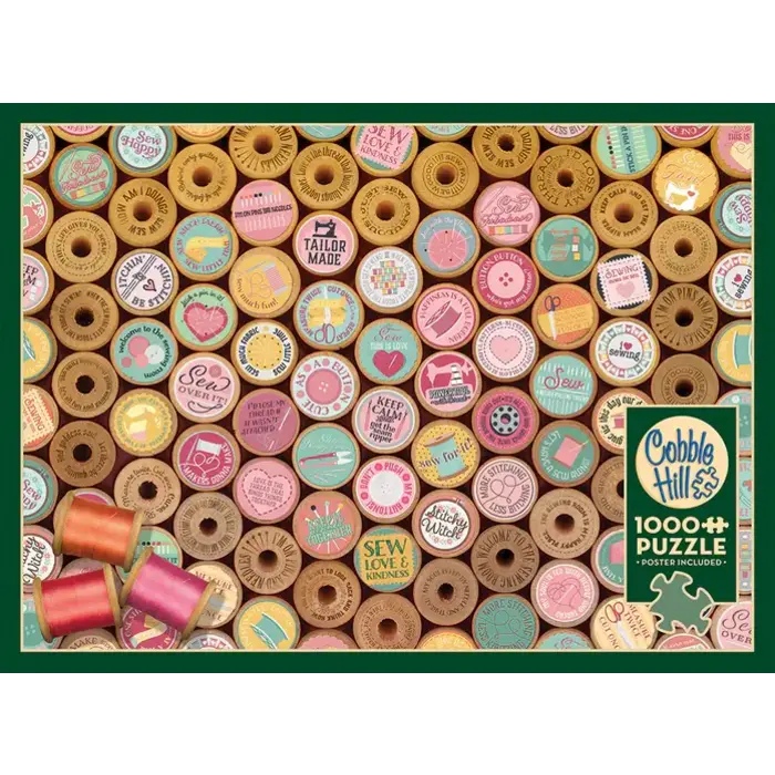 Cobble Hill Puzzles 1000 pcs - Sew Happy!