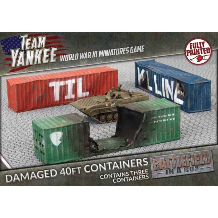 Gale Force Nine Battlefield in a Box: 40ft Shipping Containers (Damaged)