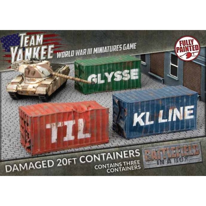 Gale Force Nine Battlefield in a Box: 20ft Shipping Containers (Damaged)