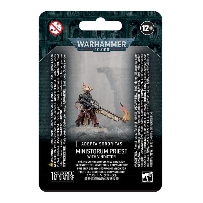Games Workshop Warhammer 40K: Adepta Sororitas - Ministorum Priest with Vindictor