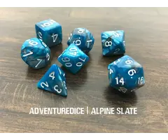 Adventure Dice 7-Piece RPG Dice Set: Mineral Themed