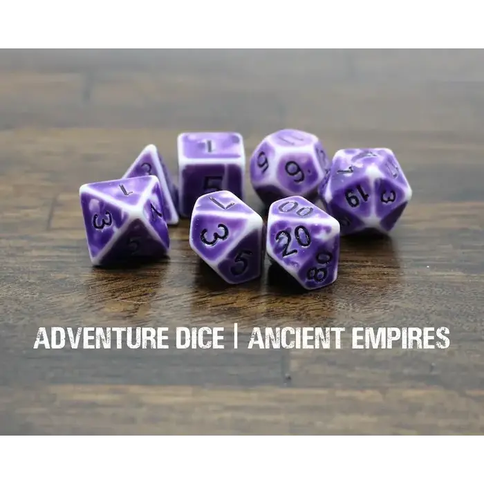 Adventure Dice 7-Piece RPG Dice Set: Ancient